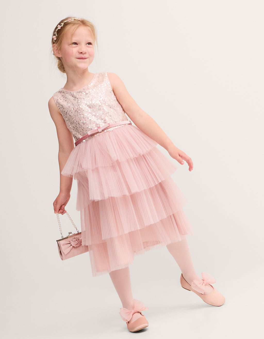 HALJINA - ELODIE SEQUIN PLEAT TIER