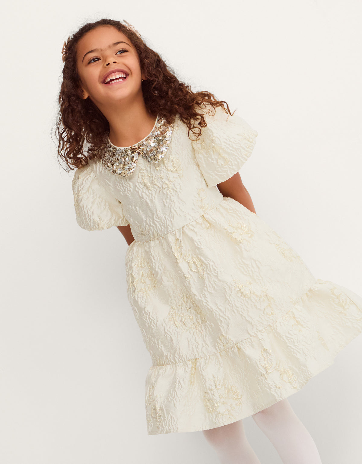 HALJINA - JOSEPHINE GOLD EMB COLLAR