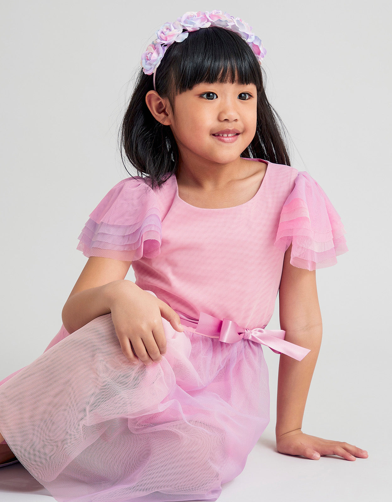 HALJINA - RUFFLE SLEEVE OMBRE