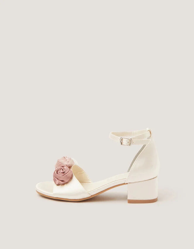 SANDALE - MIXED ROSETTE 2 PART HEEL