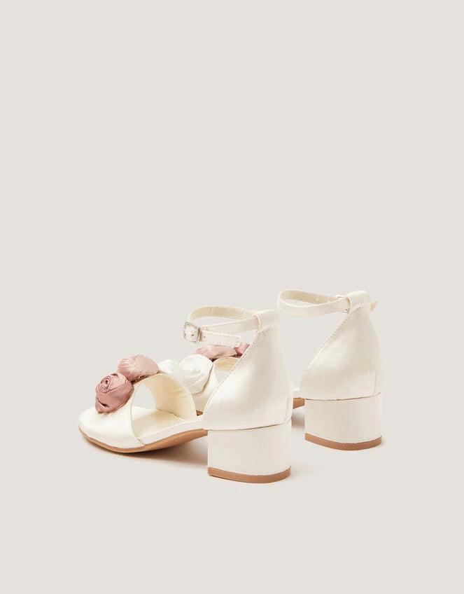 SANDALE - MIXED ROSETTE 2 PART HEEL