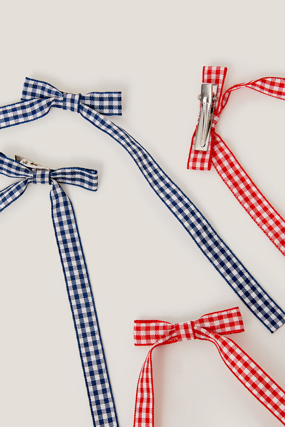 SET MASNI ZA KOSU - 4PK GINGHAM MINI BOW TIE