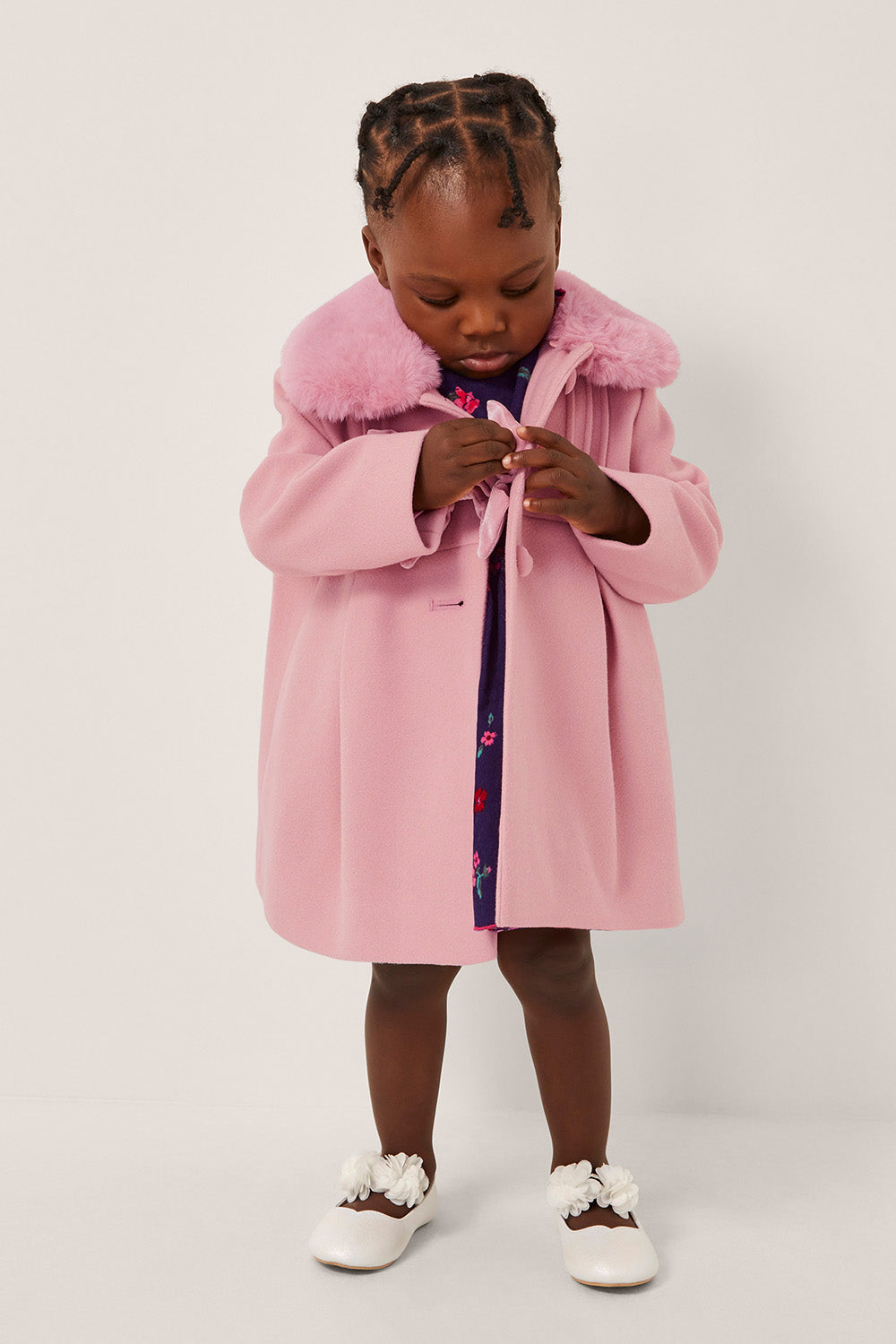 KAPUT - BABY PINK VELVET COAT