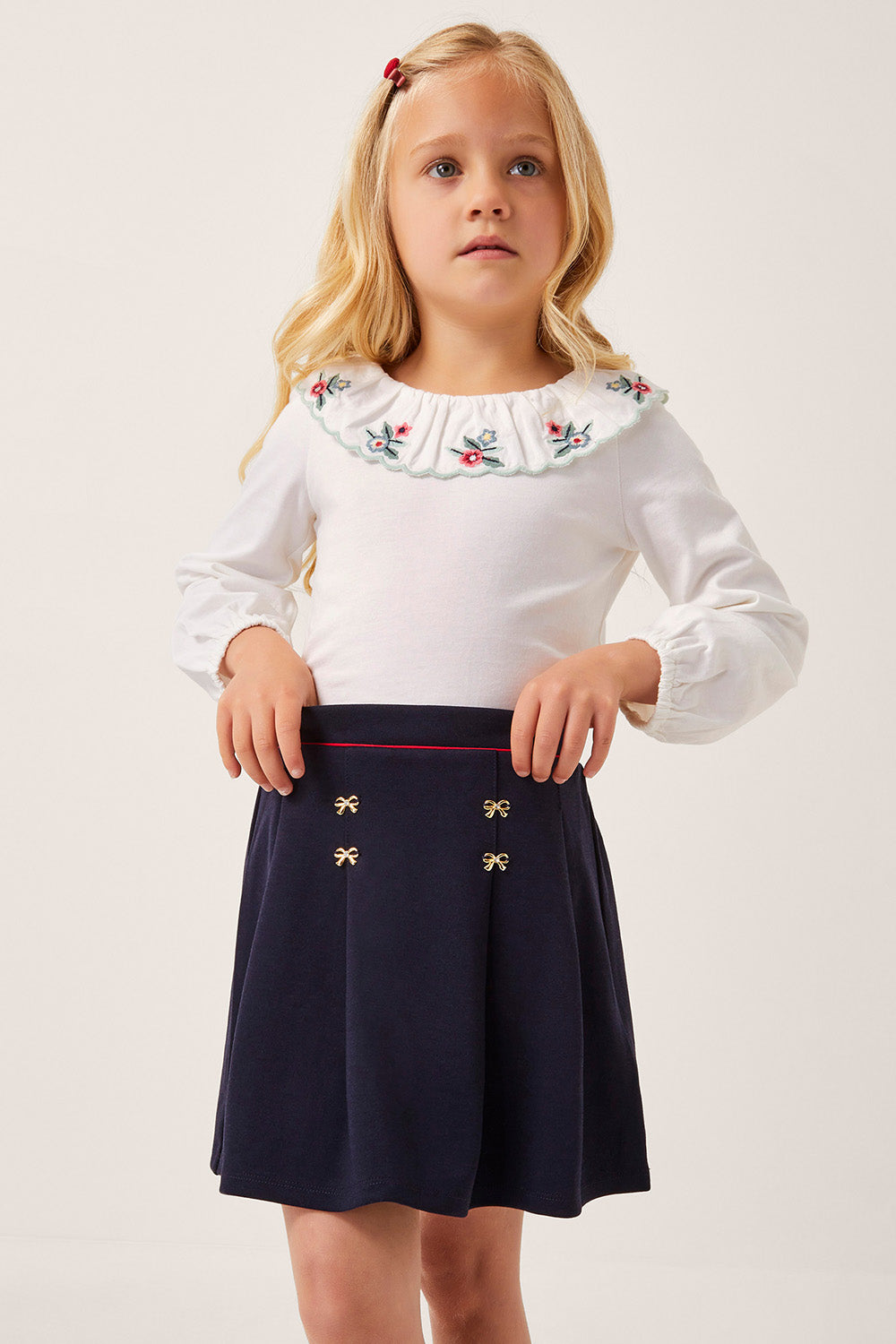 SUKNJA - BOW PLEATED PONTE SKIRT