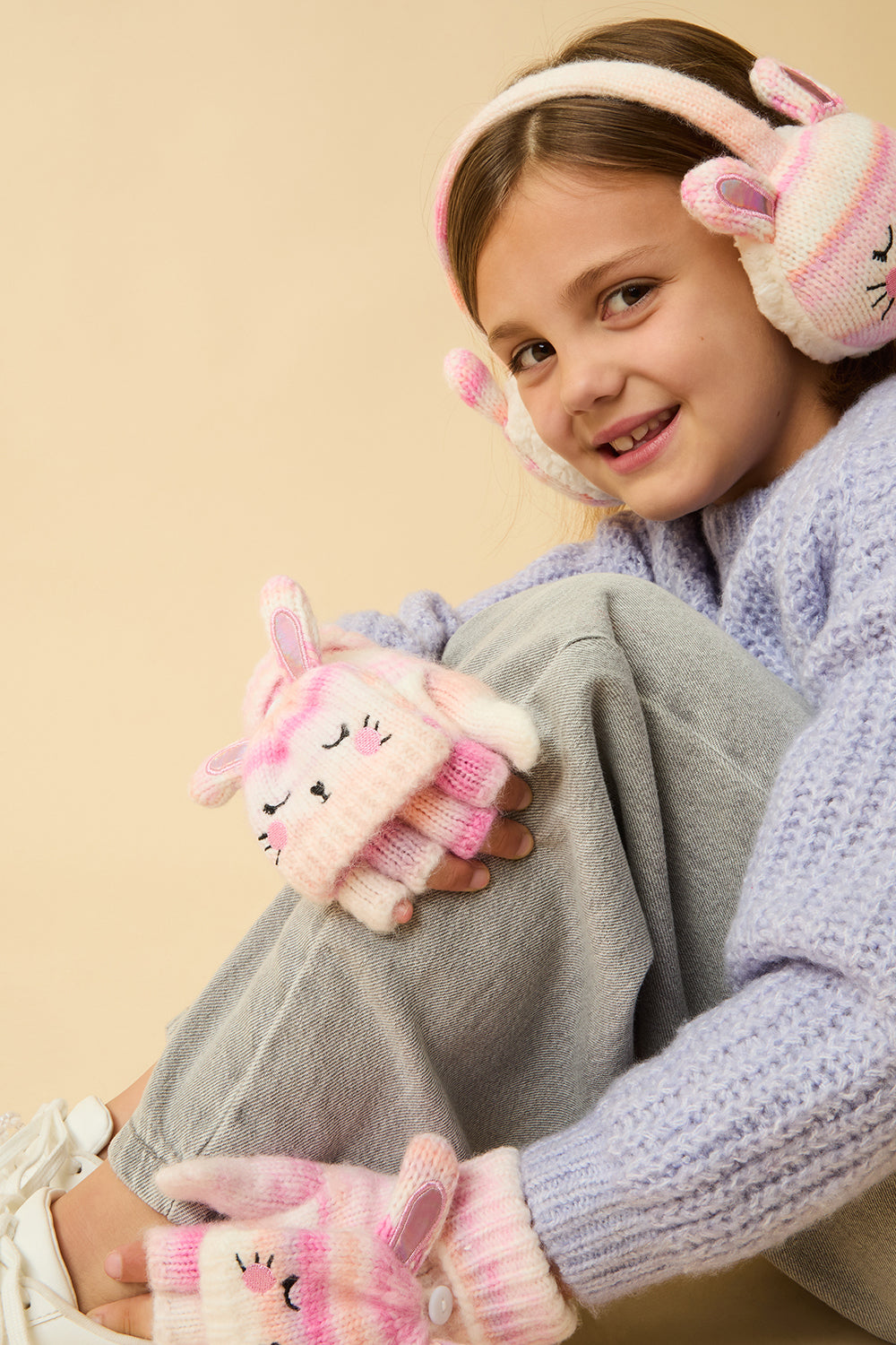 RUKAVICE - BUNNY KNIT GLOVE